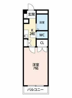 パレス三宝【7-6号室】の間取り