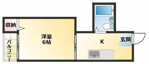 ハイツ正覚寺【1階】の間取り