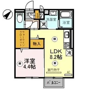 サンライズうみだ【202号室】の間取り