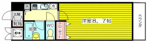 M&M UMEDAEAST【3階】の間取り