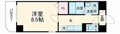 ジェルメ【6階】の間取り