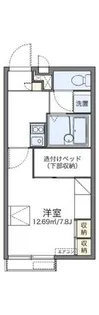 レオパレス鹿道【2階】の間取り