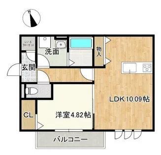 ヴェルクレール【3階】の間取り