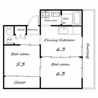 ヴィラナリー加東Ⅱ【2階】の間取り