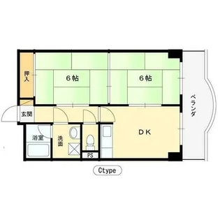 ダイヤマンション【1-C号室】の間取り
