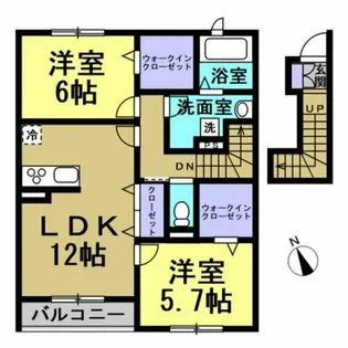 リーブルSmiles【2階】の間取り