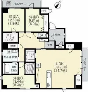 アメニティ江戸堀アネックス【5階】の間取り