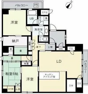 アメニティ江戸堀アネックス【4階】の間取り