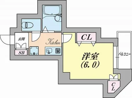 エルパラッツォ塚本【3階】の間取り