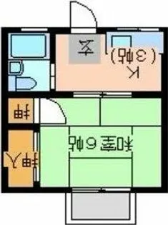ハイツヤマザキ【203号室】の間取り