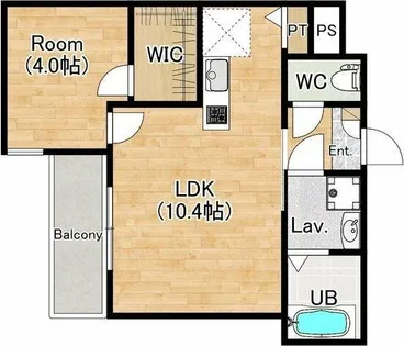 ジーメゾン妙興寺ルクシア【305号室】の間取り