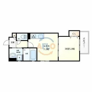 ラモーナ玉出東Ⅱ【3階】の間取り