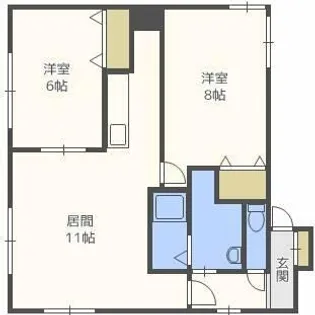 GRANAⅠ【202号室】の間取り