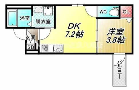 F Normalis SEAM【4階】の間取り