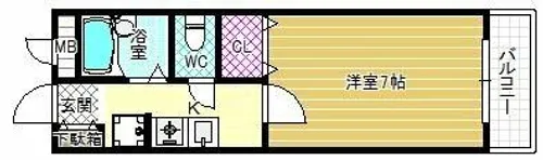 アクアティック・ヒル【3階】の間取り