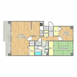 あべのマルシェ東館【11階】の間取り