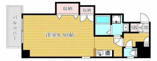 SunSunなんば壱番館【7階】の間取り