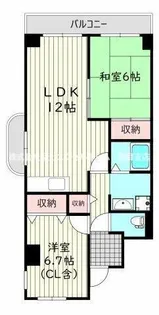 コーポノーブル【4階】の間取り