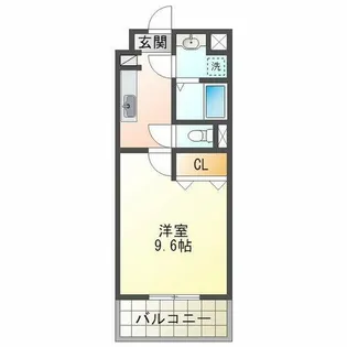 シエルオカモト【1階】の間取り