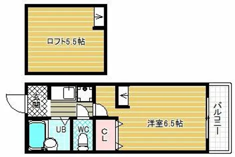 OMレジデンス柏原【3階】の間取り