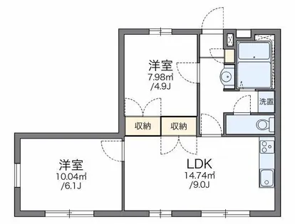 レオパレス翔【1階】の間取り