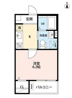 アロウ内浜町【1階】の間取り