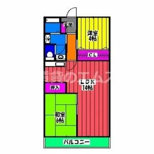 第3大西ビル【909号室】の間取り