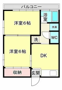 下地町豊岸アパート【2号室】の間取り