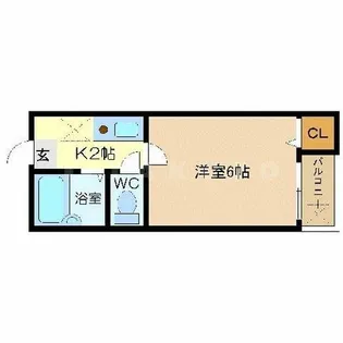 リバティ京橋【3階】の間取り