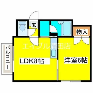 コンフォート栄通21【201号室】の間取り