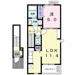 アーバン・フォレストⅢA【2階】の間取り