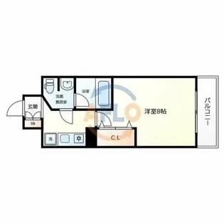 ODESSA松屋町【10階】の間取り