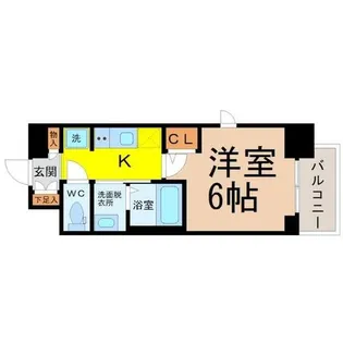 エステムコート名古屋栄プレシャス【15階】の間取り