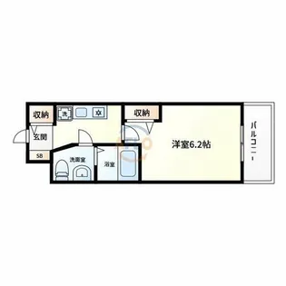 エスリード京橋Ⅲ番館【3階】の間取り