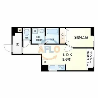 ヒルクライム桃谷【3階】の間取り
