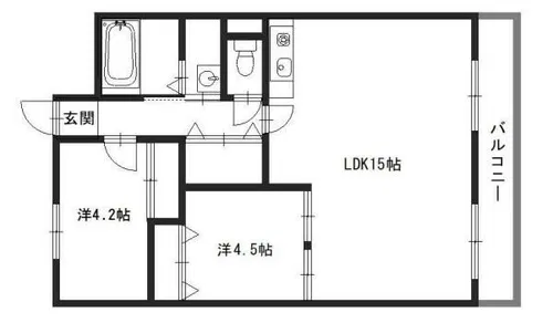 メゾン白浜【4階】の間取り