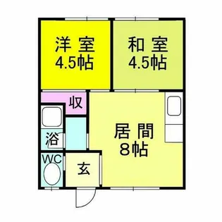 ファイブスターハイツ56【2階】の間取り