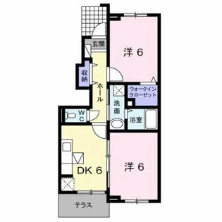 エスペランサB【1階】の間取り