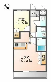 メゾンルミナス【2階】の間取り