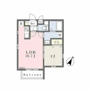 Cherim八田EAST【3階】の間取り