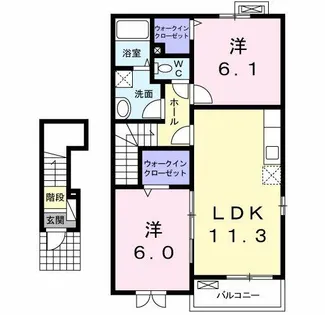 グレイス・E Ⅱ【2階】の間取り