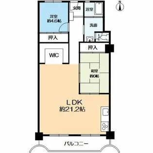 ハイツ六甲【5階】の間取り