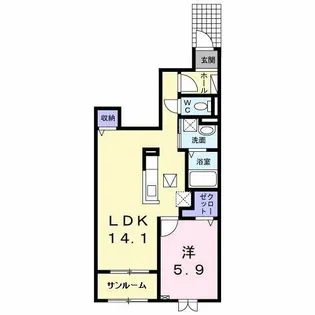 コルテ【1階】の間取り