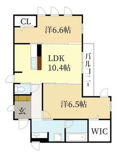 エーデルハイム東香園Ⅱ番館【1階】の間取り