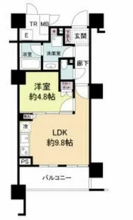 エル・セレーノ上本町レジデンス【5階】の間取り