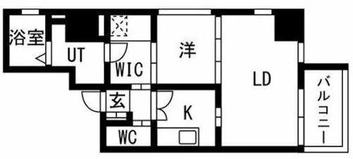 トラストマン堀江【3階】の間取り
