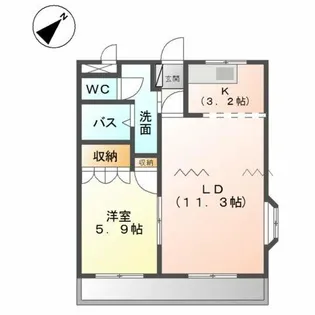 ビアン・フォンティーヌ【2階】の間取り
