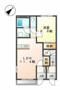 メルヴェール【1階】の間取り