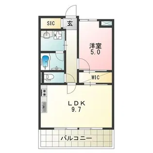 グリーンコート東小路【2階】の間取り