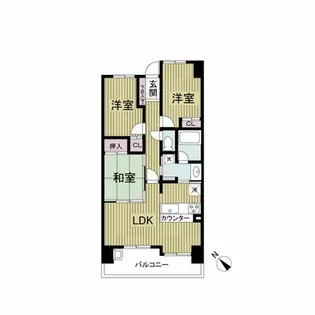 レジディア都島Ⅱ【5階】の間取り